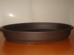 Plastic Bonsai Pot - Oval 30 x 21 x 4.5 cm